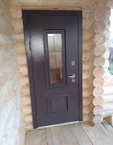 Уличная порошковая дверь